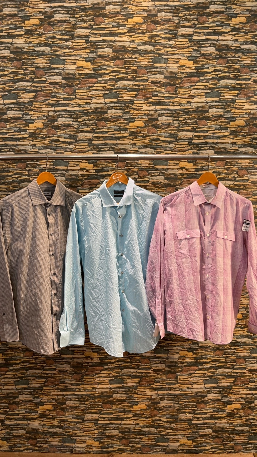 av-2402 calvin klein button up shirt