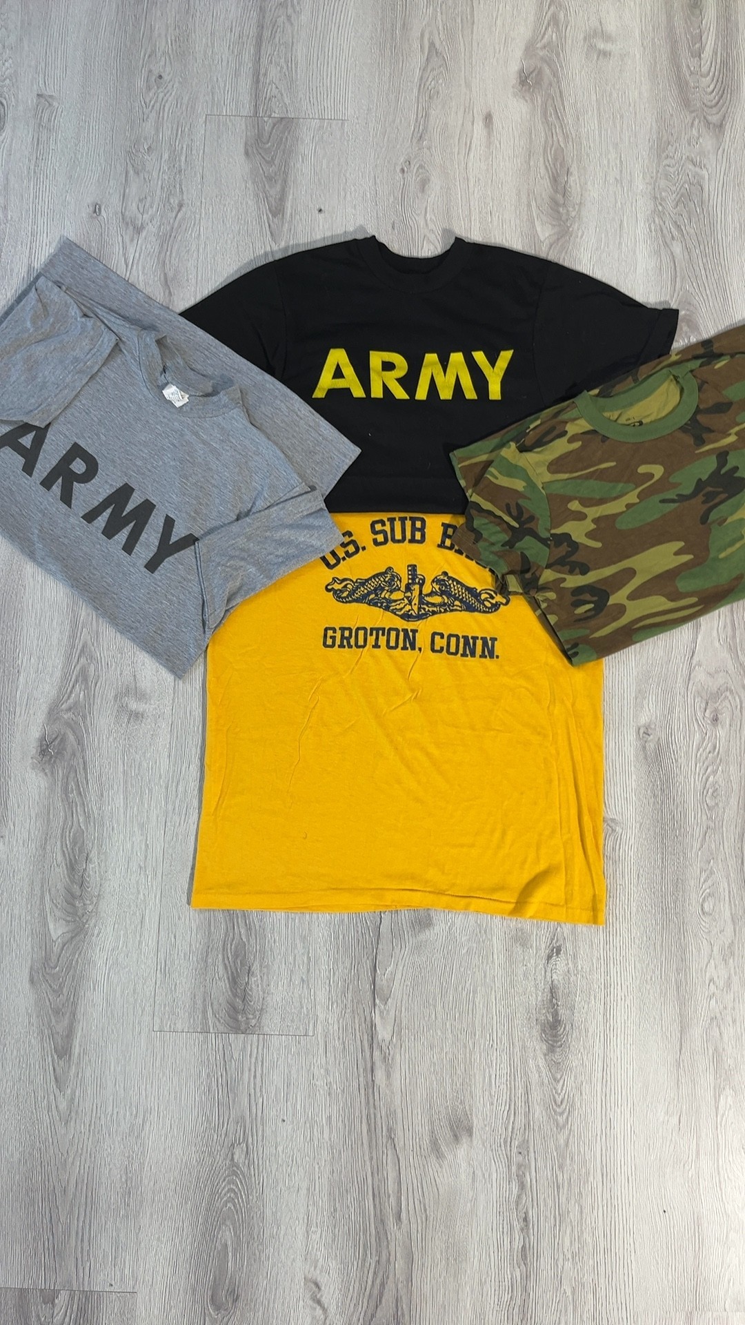 avg-0668 army/air force/navy t-shirts l/ & s/s