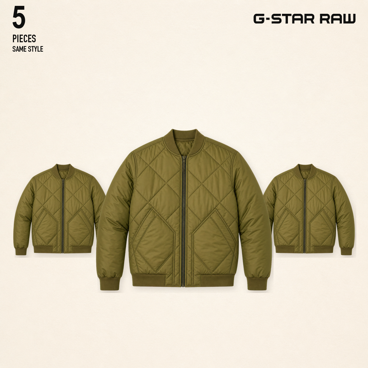NWT deadstock g-star RAW - diamond quilted bomber ..