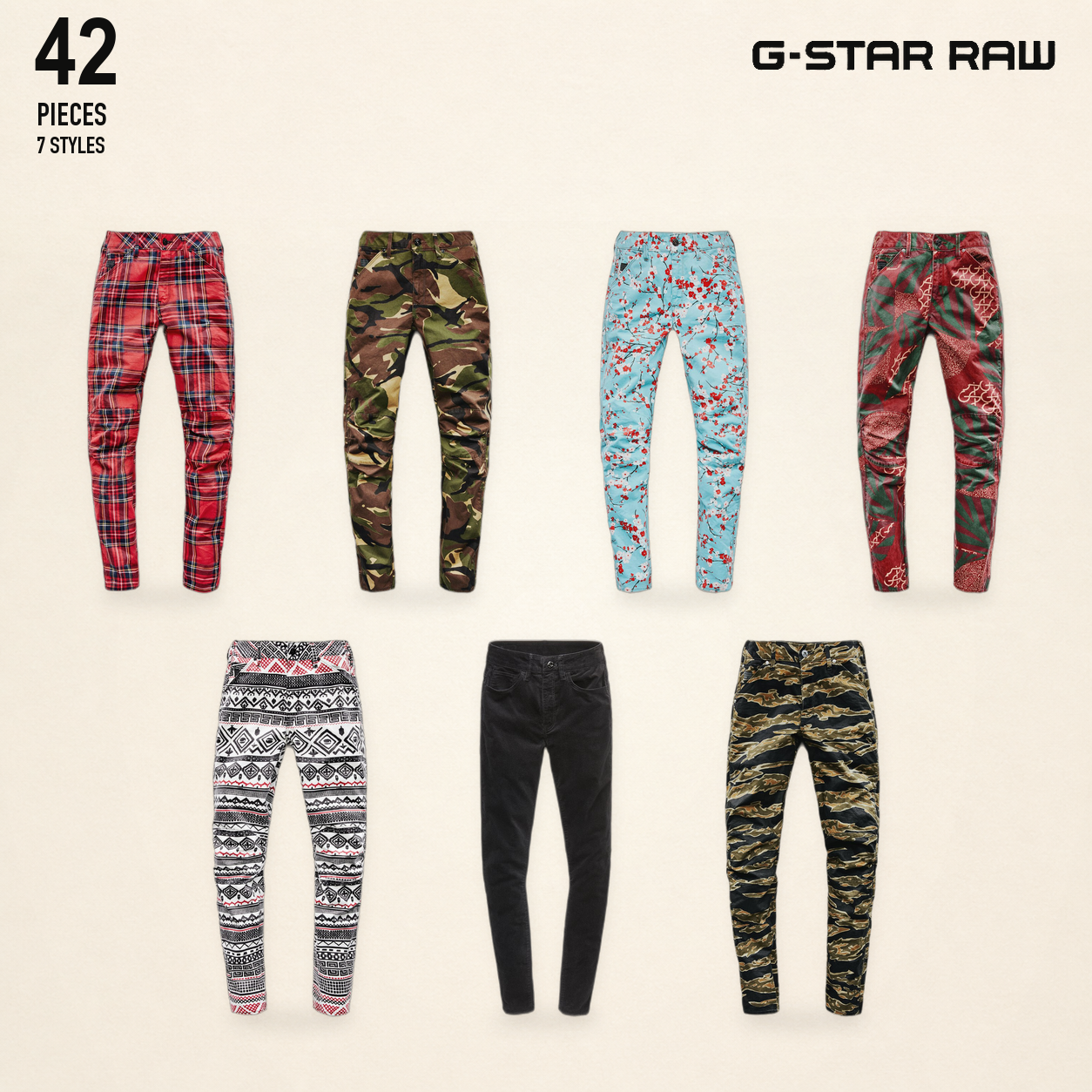 NWT deadstock g-star RAW - assortiment de pantalon..