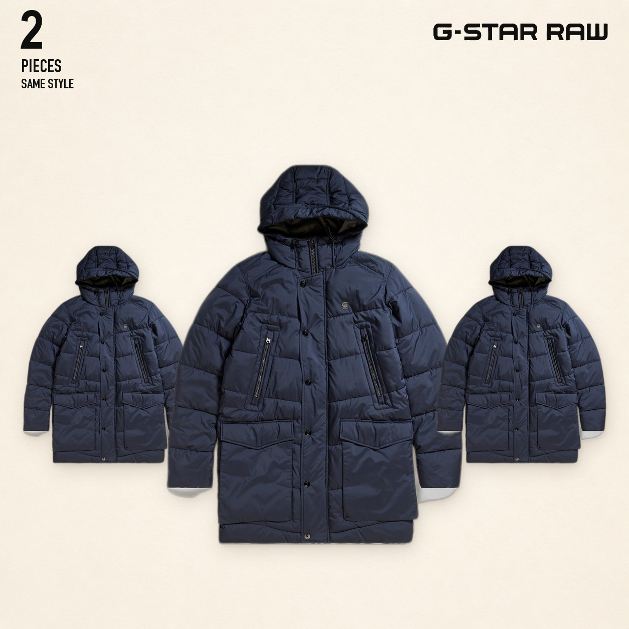NWT deadstock g-star RAW - whistler hooded parkas ..