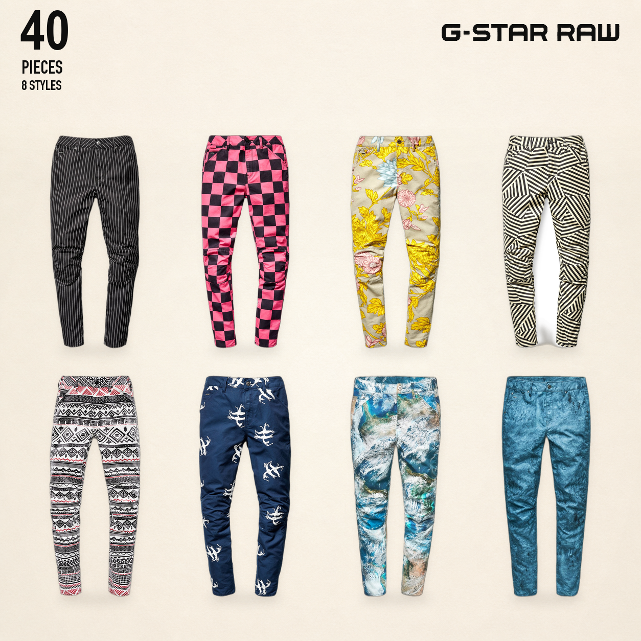 NWT deadstock g-star RAW - assortiment de pantalon..