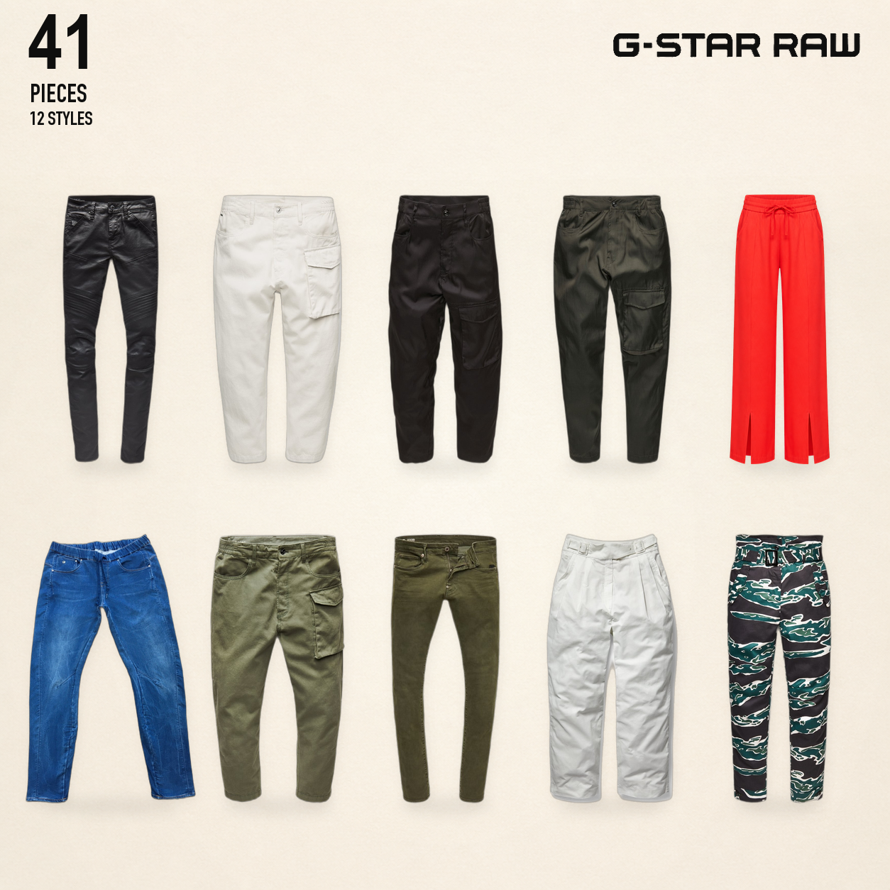 NWT deadstock g-star RAW - women's baggy & 3D trou..