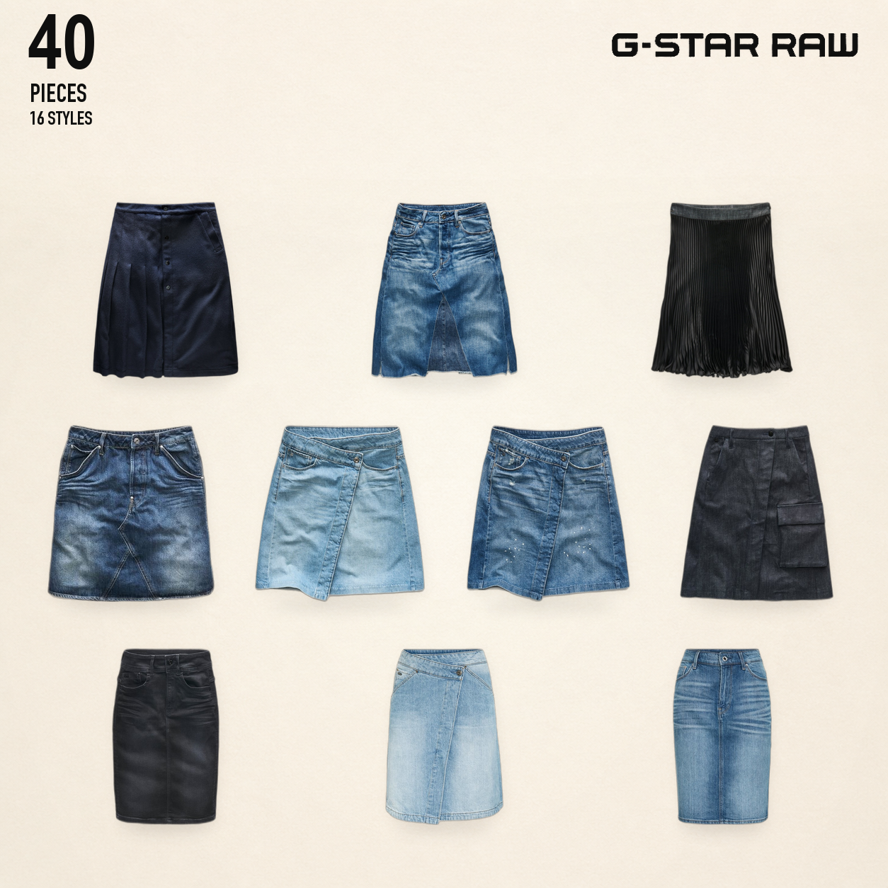 NWT deadstock g-star RAW - Damenjeansröcke Sortime..
