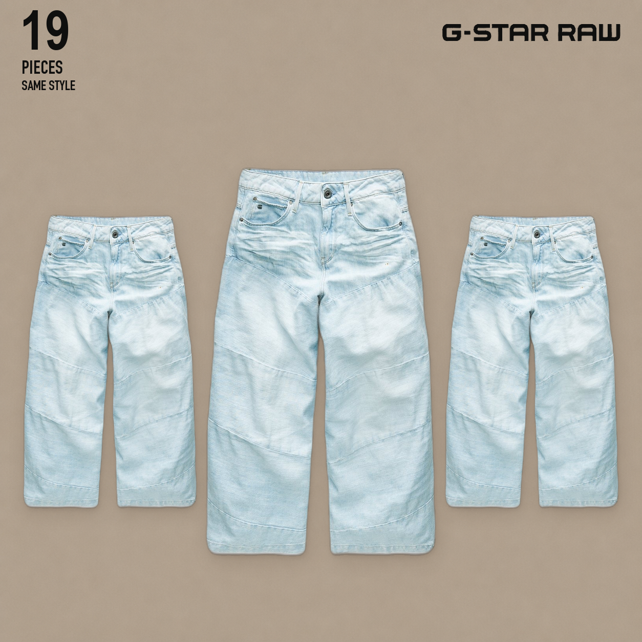NWT deadstock g-star RAW - spiraq 3D high culottes..