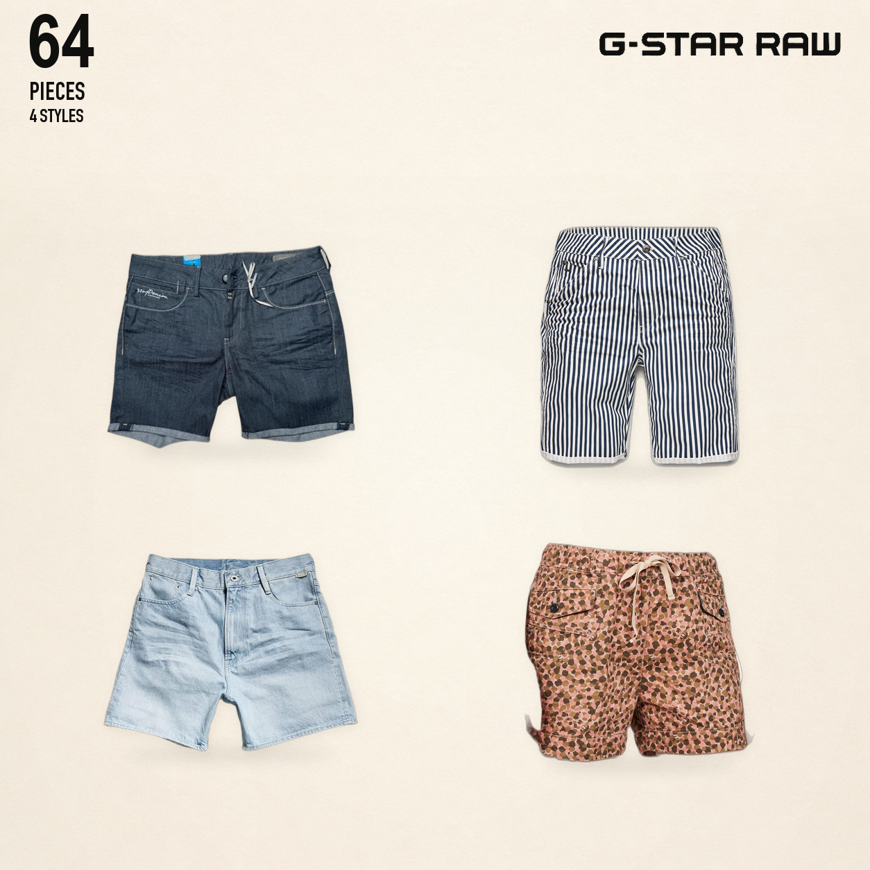 NWT deadstock g-star RAW - women's denim shorts as..
