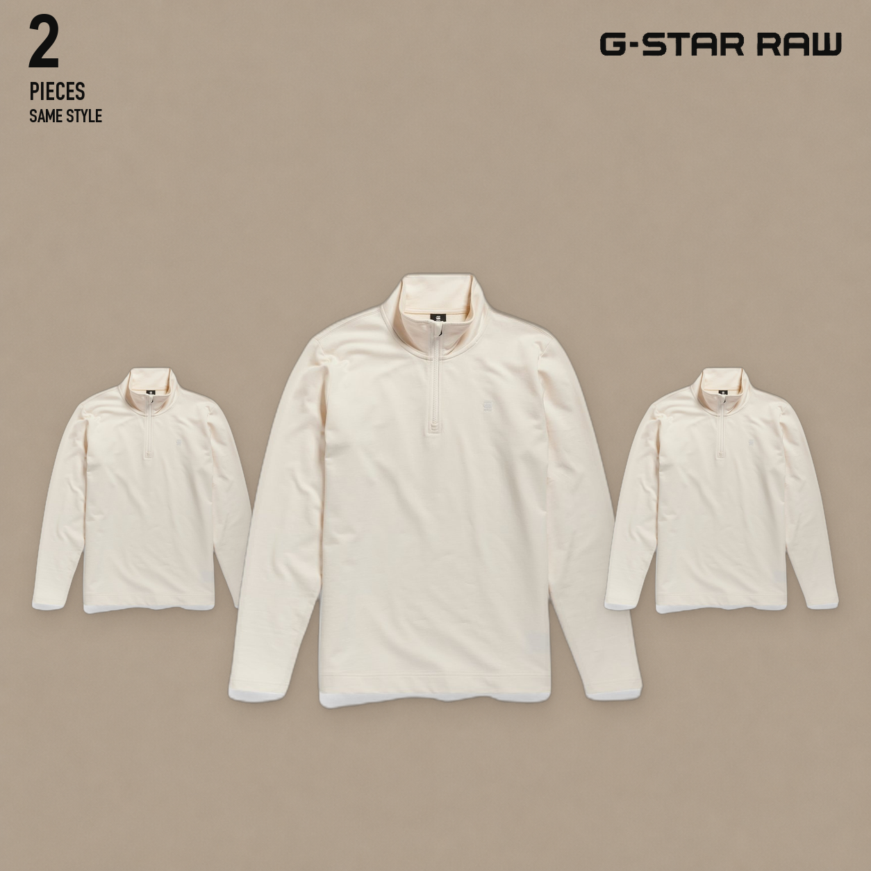 NWT deadstock g-star RAW - half zip tweeter tops ×..
