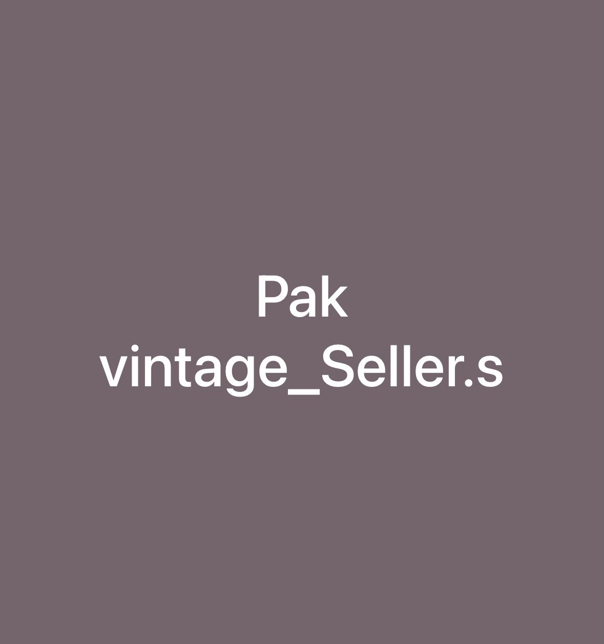 Pakvintagesellers