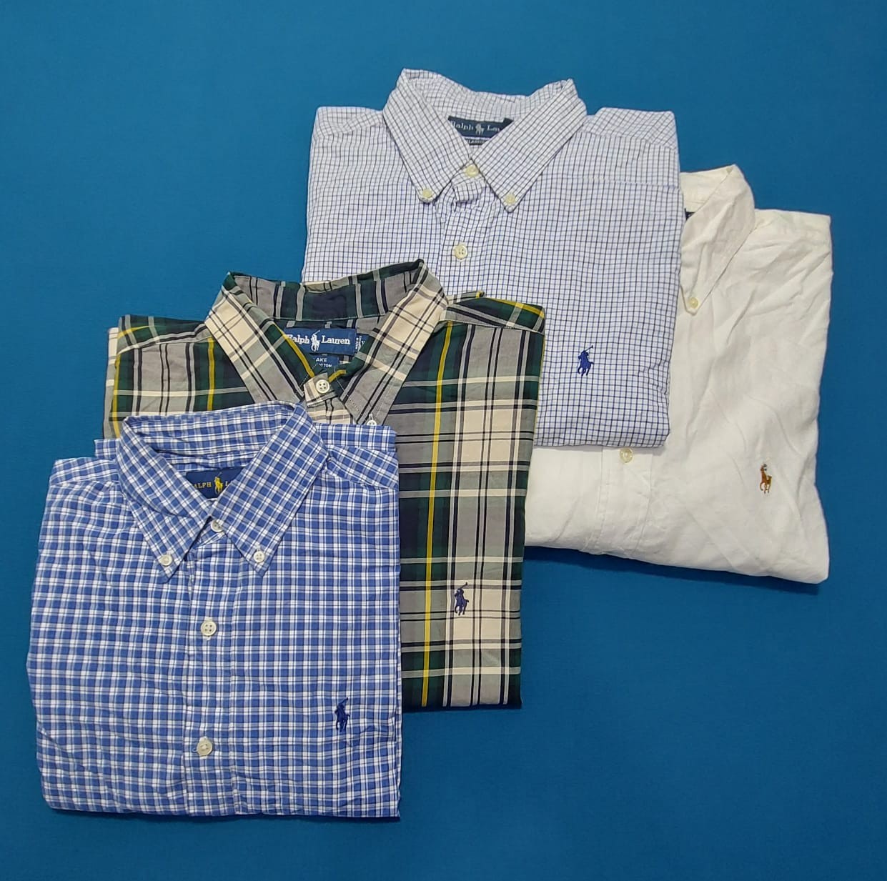ralph lauren button up shirts 10 pc (03459)