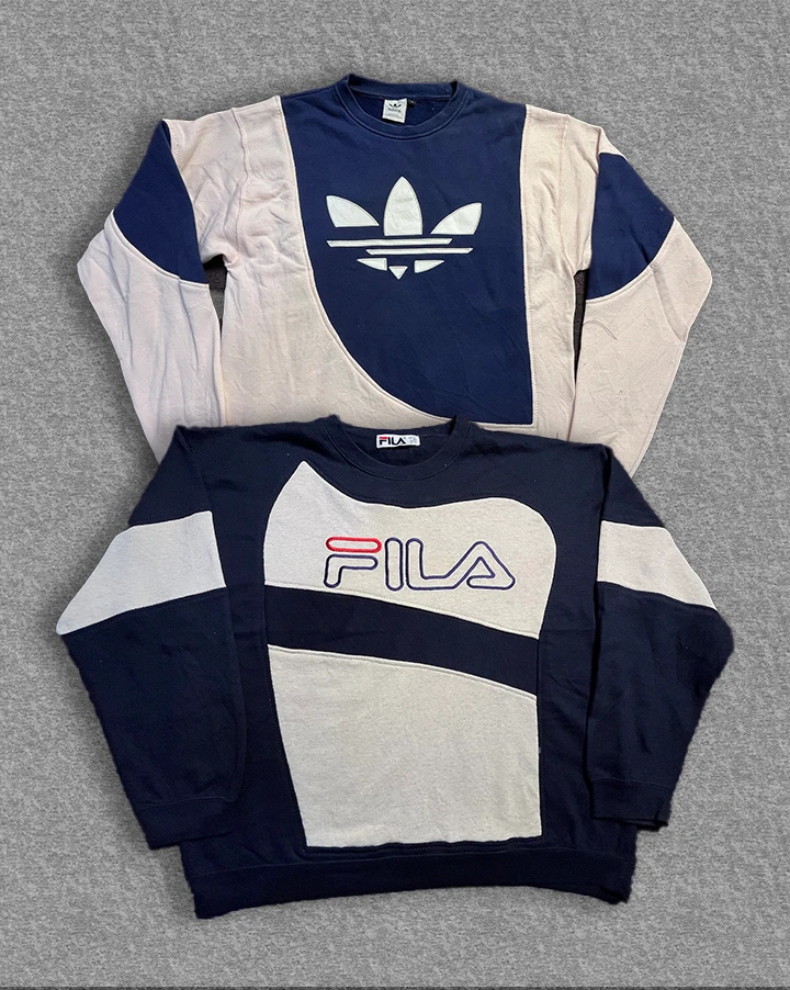 upcycled autentic mixed branded sweatshirt