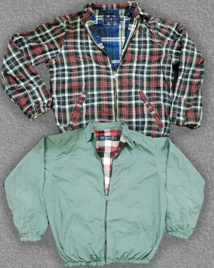 upcycled polo harrington style jackets