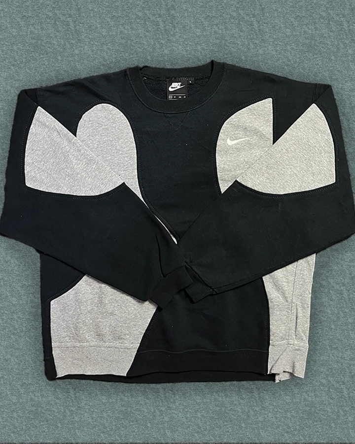upcycled autentic nike sweatshirt